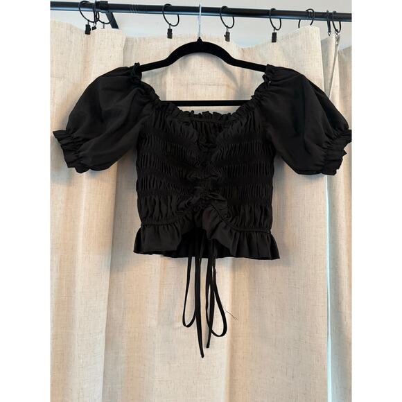 SHEIN Tops - Black Crop Top By Shein Size Medium